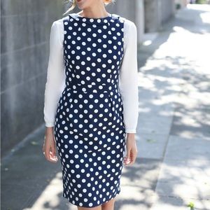 boden martha polka dot sheath dress